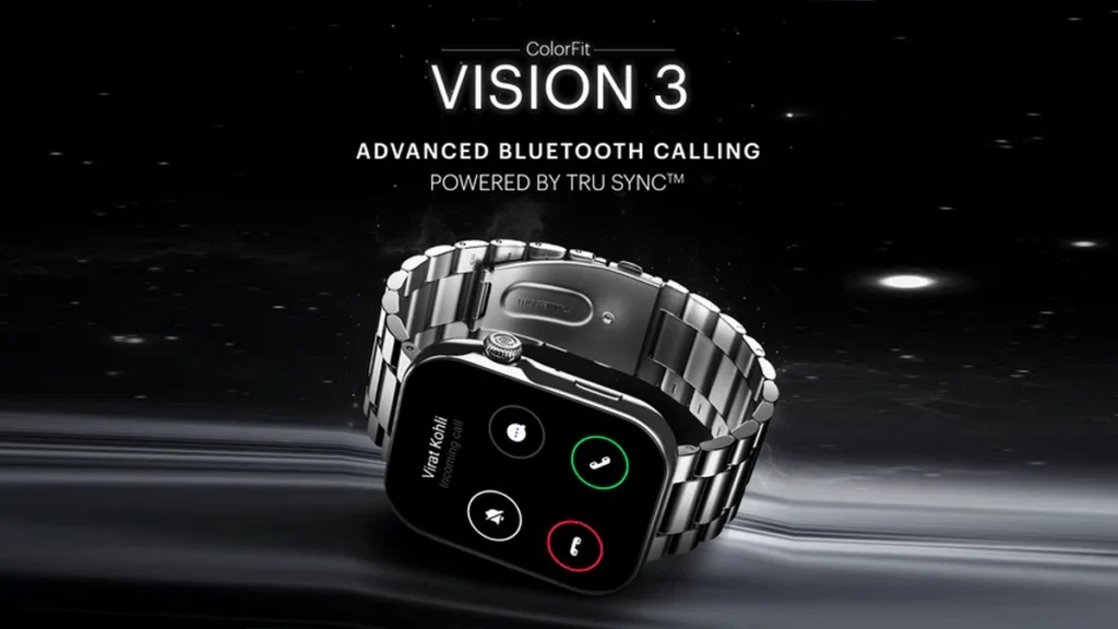 Noise Vision 3 with 1.96" AMOLED display with Thin Bezel, Metallic Build Smartwatch