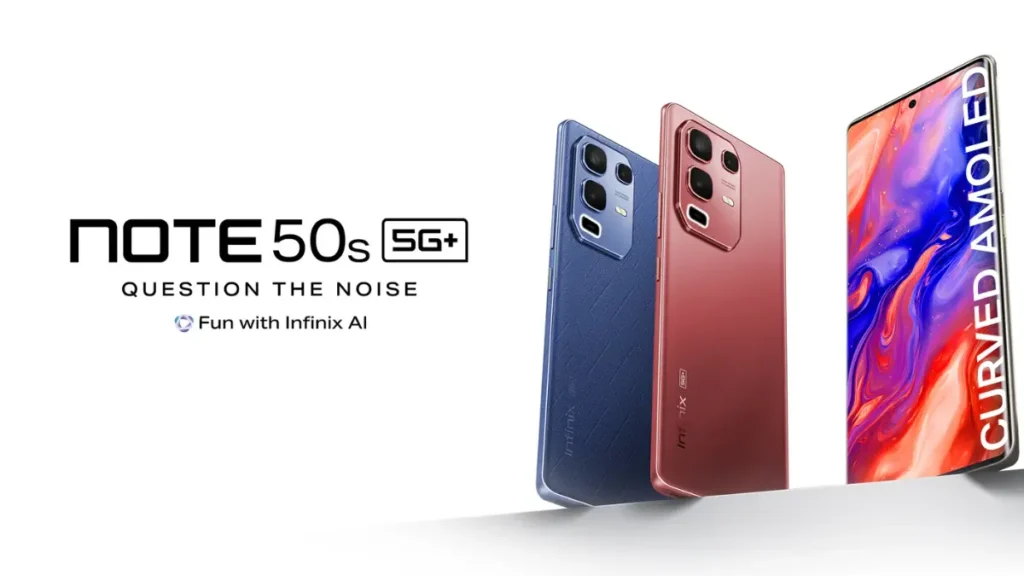 Infinix Note 50s 5G with 64MP Sony OIS sensor under 20000