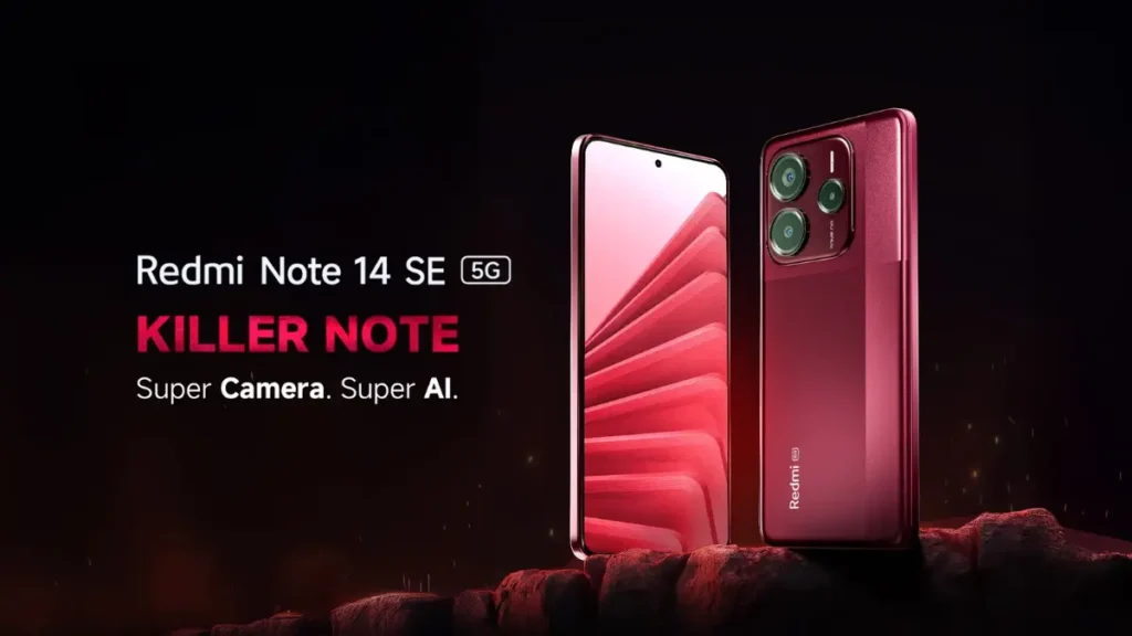 Redmi Note 14 SE 5G mobile with 50MP triple camera setup