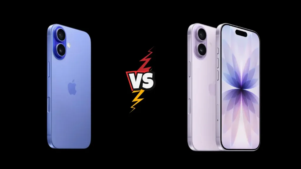 iPhone 17 vs iPhone 16 side by side comparison – design and display