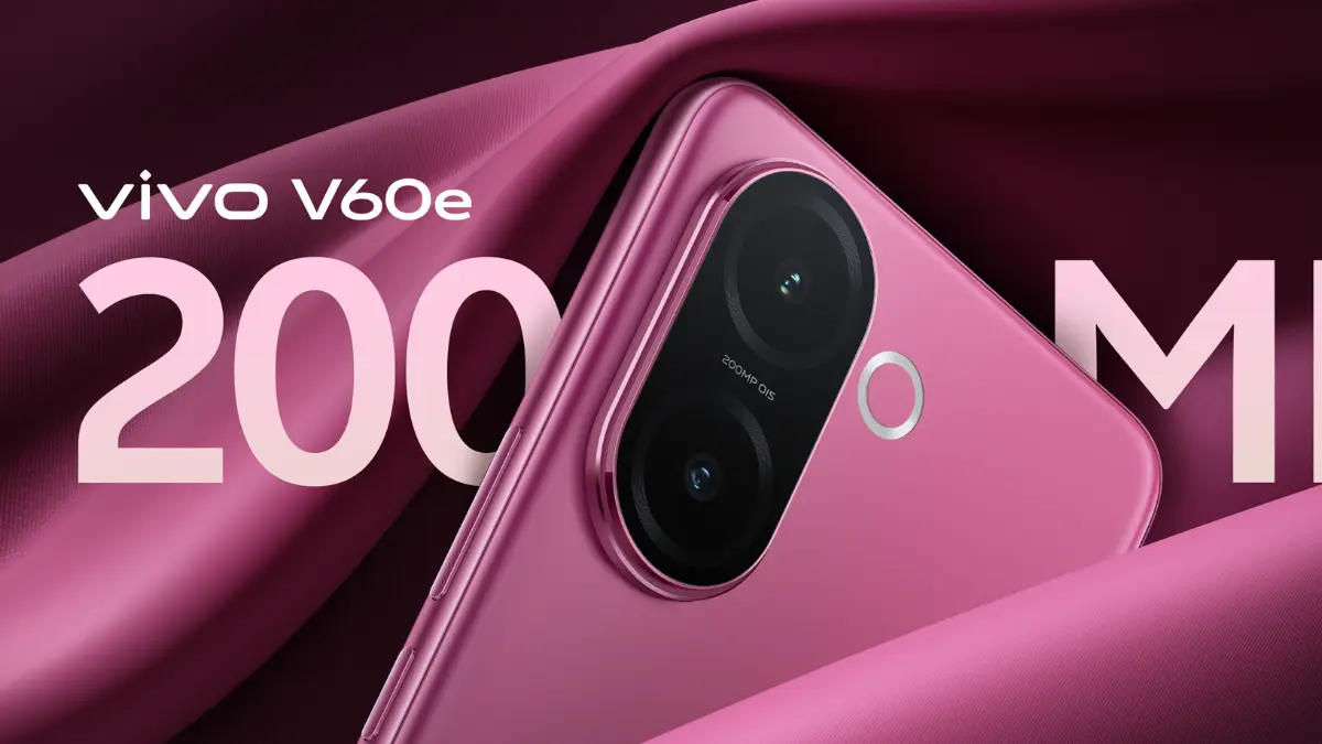 Vivo V60e 5G with 200MP primary camera and telephoto lens