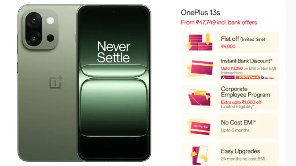 Buy OnePlus 13s this Diwali with exciting discounts and festive cashback offers in India 2025