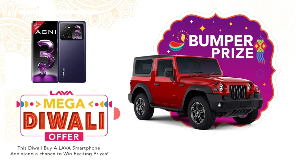 Lava Mega Diwali Offer 2025 – Win a brand-new car and festive prizes with Lava Mobiles 2025