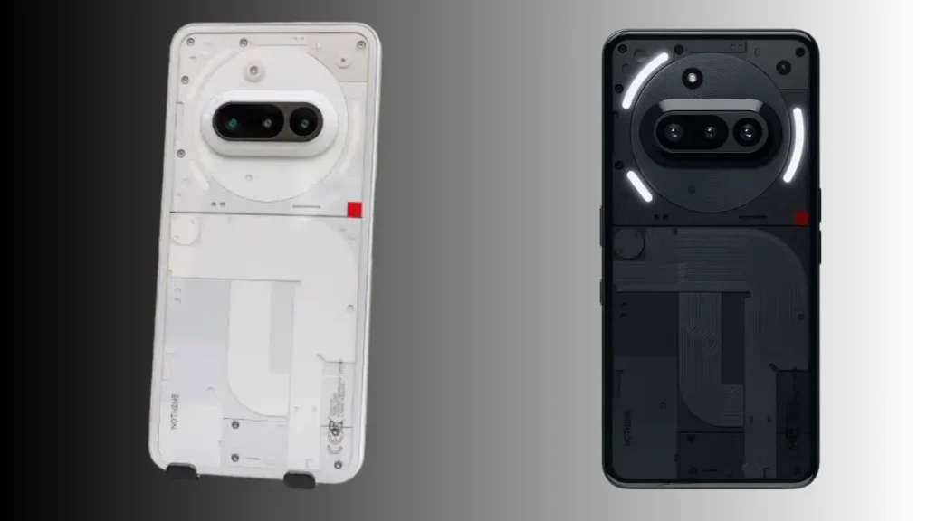 Nothing Phone 3a Lite back view highlighting dual-color variant and camera setup