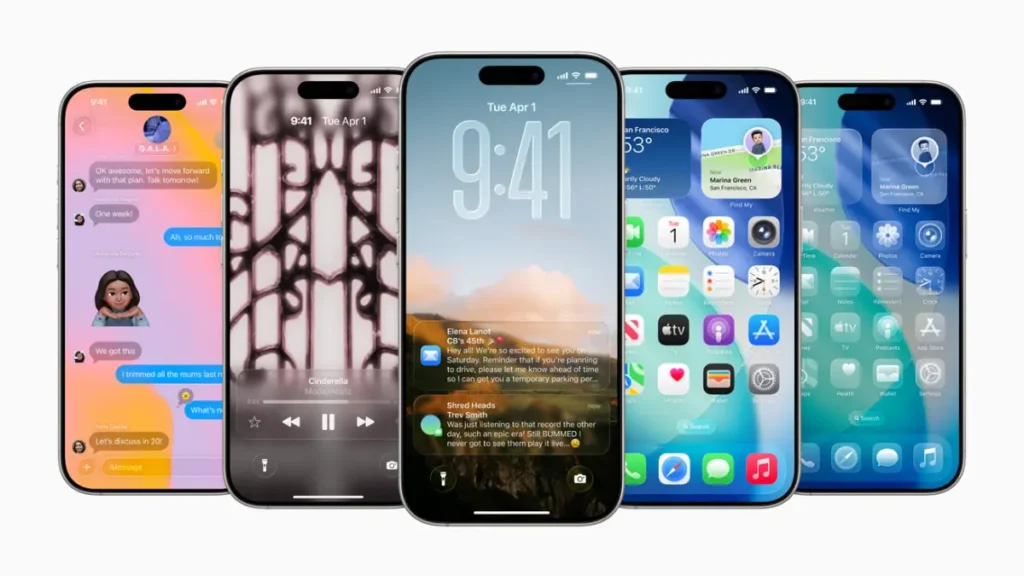 iPhone running the latest iOS 26.4 Update showing redesigned interface and AI features