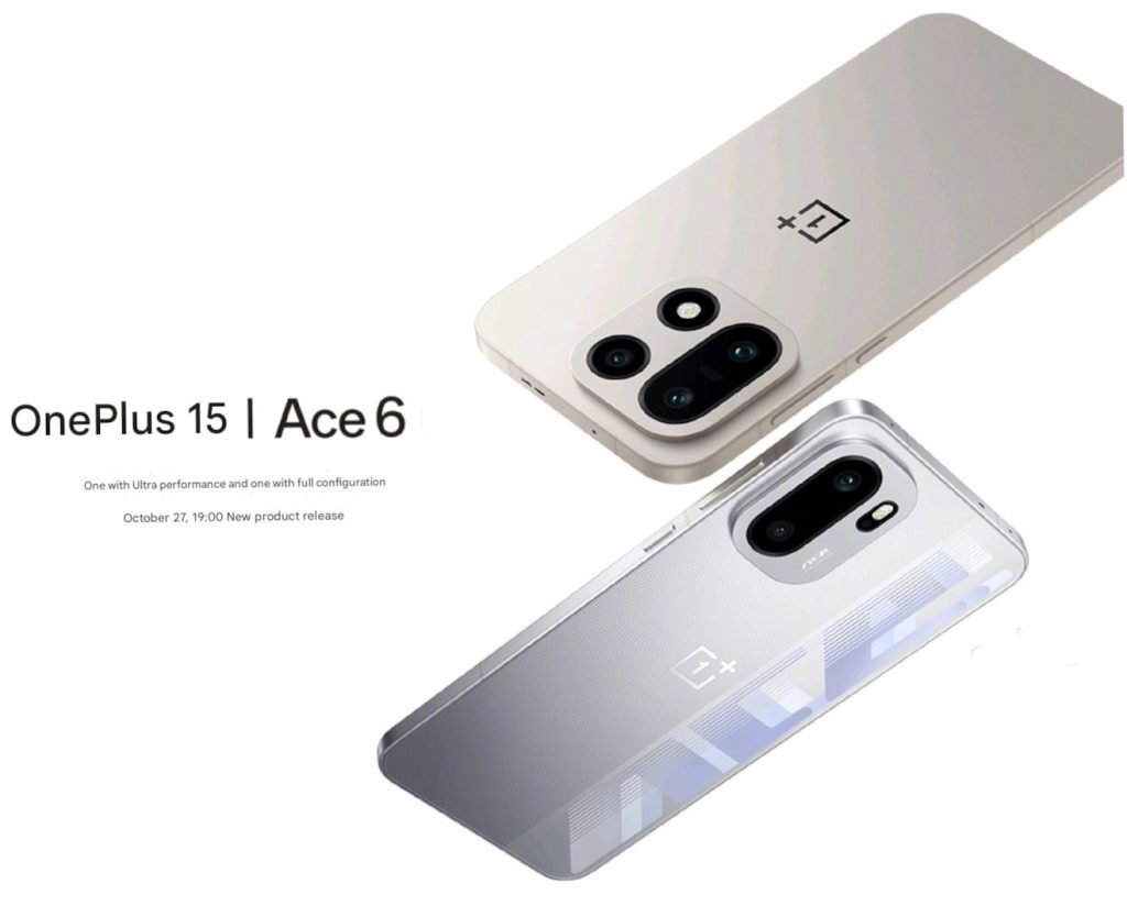 OnePlus 15 and OnePlus Ace 6 5G smartphone with Snapdragon 8 Elite and 165Hz display