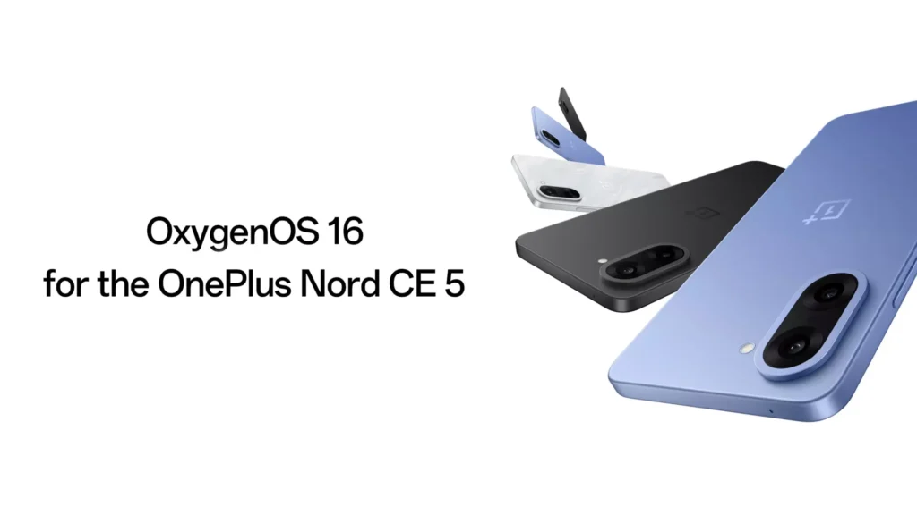 OnePlus Nord CE 5 OxygenOS 16 Update with new AI features and redesigned interface