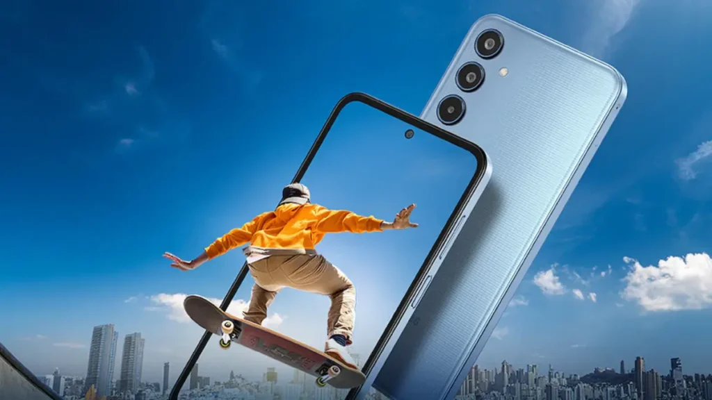 Samsung Galaxy M35 5G Launched in India: 6000mAh Battery, 120Hz AMOLED & Exynos Power 1 Samsung Galaxy M35 5G showcasing immersive display and triple rear camera design