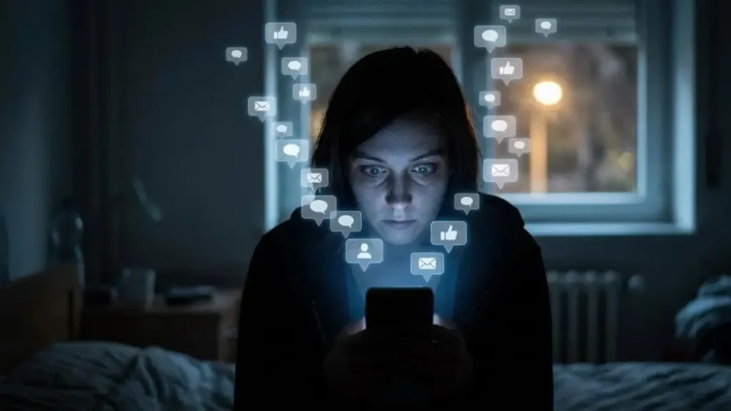 How Smartphones Hijack Our Minds: The Psychology Behind Endless Scrolling & Addiction 1 Smartphone addiction causing mental dependency and constant phone checking - How Smartphones Hijack our minds