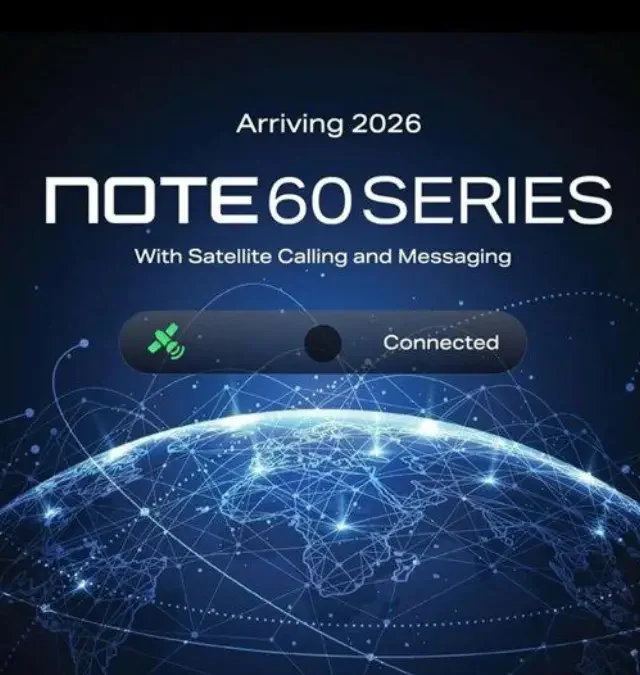 Infinix Note 60 Series Shocks CES 2026 with Global Satellite Calling & Liquid Cooling Tech 3 Infinix Note 60 Series satellite calling and messaging feature arriving in 2026 with global connectivity