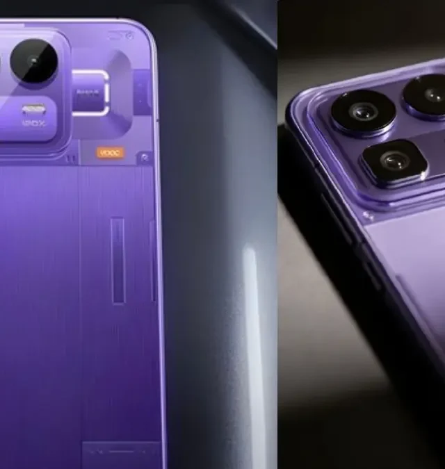 Realme Neo 8 Launching Soon: Flagship Snapdragon 8 Gen 5, 165Hz Display & Massive Battery 5 Realme Neo 8 transparent purple back design with triple rear camera and periscope zoom module