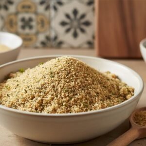 Ragu Chicken Parm Recipe – Easy Baked Chicken Parmesan with Cheesy Pasta 4 Breadcrumbs mixed with Italian seasoning and garlic powder for chicken parmesan coating