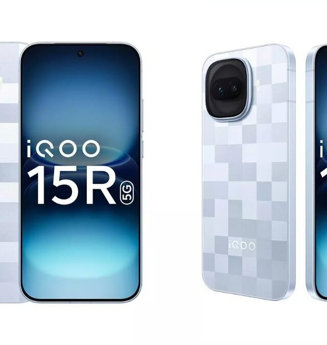 iQOO 15R Launched in India: Snapdragon Power, 7600mAh Battery & 144Hz AMOLED at Shocking Price! 2 iQOO 15R 5G smartphone in Silver checkered design with 144Hz display and dual rear camera