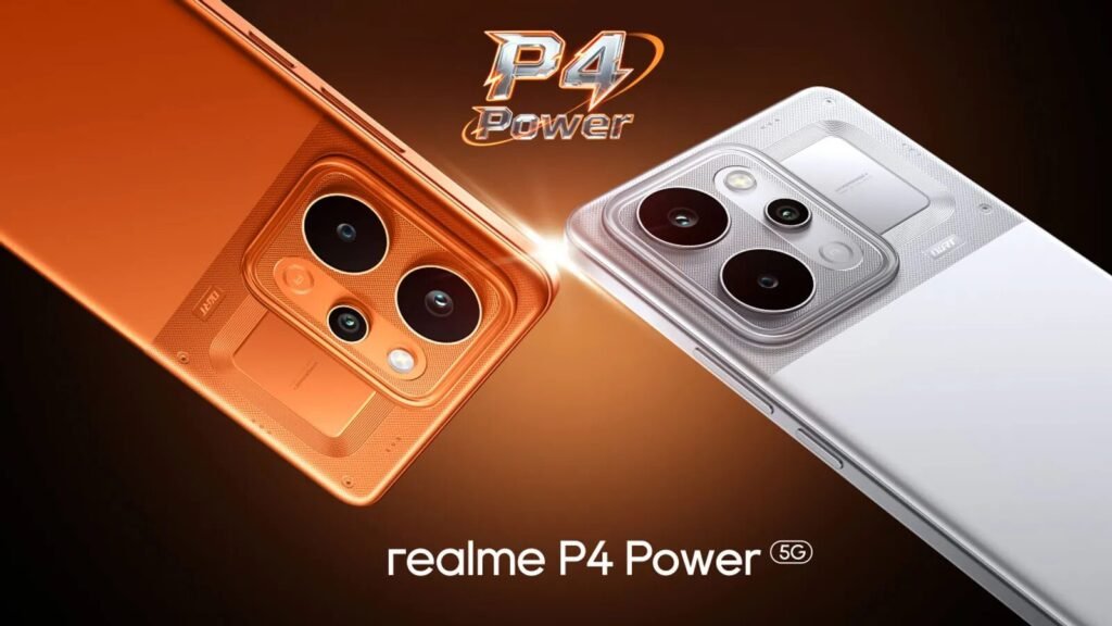 Why realme P4 Power 5G Is the Best Battery Smartphone Under ₹30,000 in India 1 realme P4 Power 5G smartphone showing dual rear camera design in orange and silver color with P4 Power branding