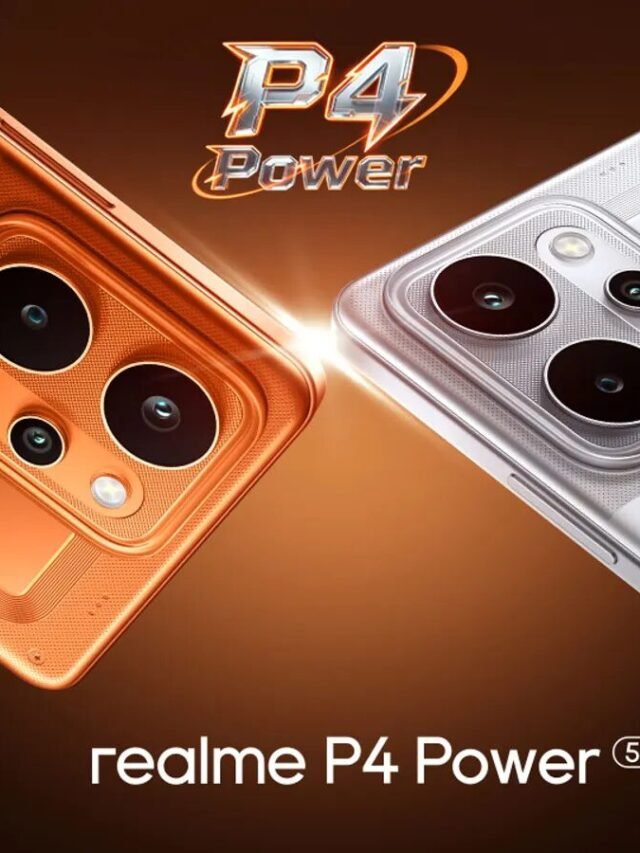 Why realme P4 Power 5G Is the Best Battery Smartphone Under ₹30,000 in India 4 realme P4 Power 5G smartphone showing dual rear camera design in orange and silver color with P4 Power branding