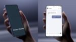 Samsung Galaxy S26 Ultra privacy display feature showing screen visible from front but hidden from side angles.