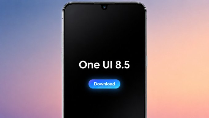 Samsung One UI 8.5 Roll Out Officially Live: Check Supported Galaxy Phones and New AI Features 12 Samsung Galaxy smartphone displaying One UI 8.5 download screen during global Android 16 update rollout - Samsung one ui 8.5 roll out
