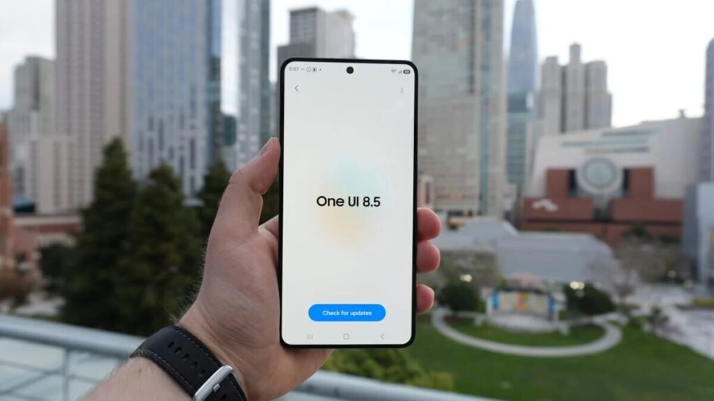Samsung One UI 8.5 Roll Out Officially Live: Check Supported Galaxy Phones and New AI Features 13 Samsung Galaxy smartphones showing One UI 8.5 update installation screen during global Android 16 roll out