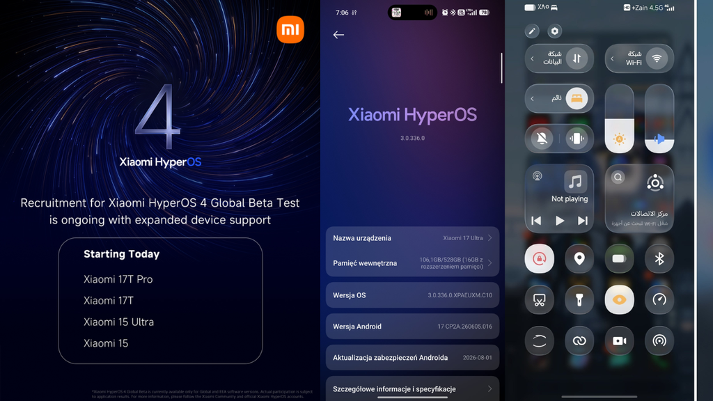 Xiaomi HyperOS 4 Update: Rollout Schedule, Supported Phones and What to Expect 12 Xiaomi HyperOS 4 Global Beta Test rollout showing supported Xiaomi smartphones and the redesigned HyperOS interface