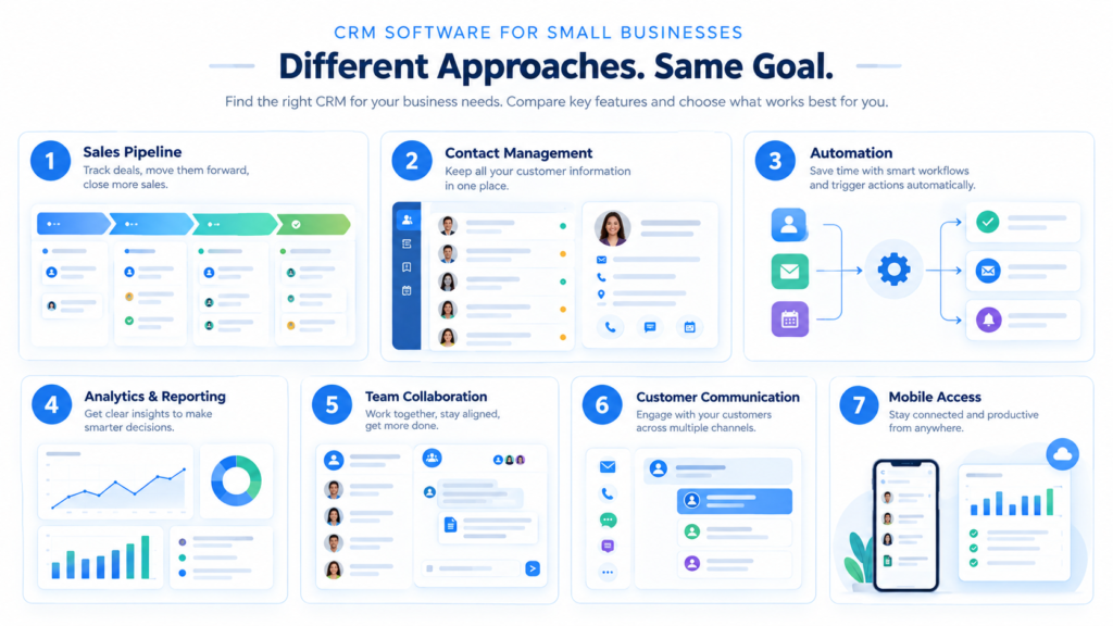 Best CRM Software for Small Business: 7 Top Tools Compared 14 crm-software-comparison-small-business